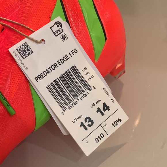 Adidas Edge 1 FG soccer cleats Men’s size 13 - Picture 5 of 10